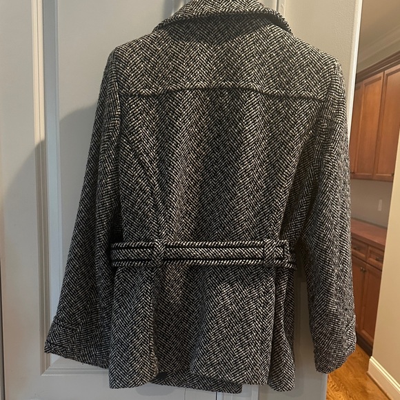 Giacca Black and White Pea Coat - Picture 2 of 3